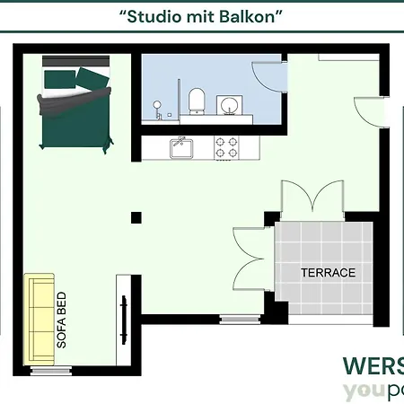 46 Qm - Exklusiv & Angebunden - Werse Loft By Youpartments * Munster (North Rhine-Westphalia)